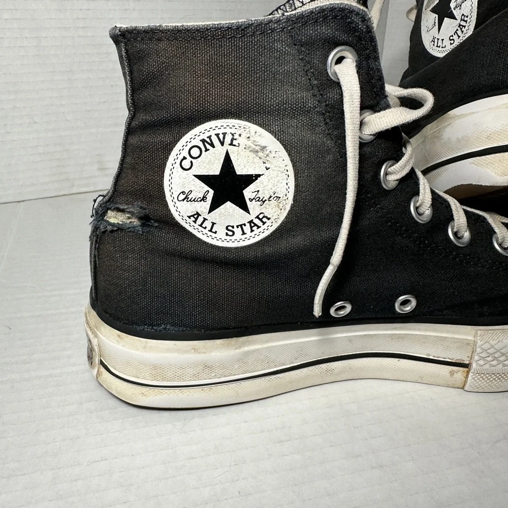CONVERSE CHUCK TAYLOR HIGH TOP Platform  M-6.5 W 8.5 Grunge Chunky HeelVintage